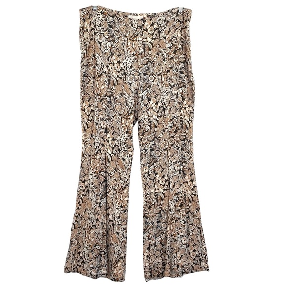 By Anthropologie Satin Flare Pants Size 16 - Picture 2 of 10